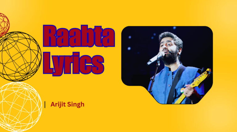 Arijit Singh Raabta Lyrics Image Download