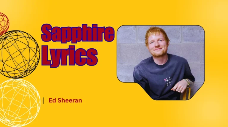 Ed Sheeran Sapphire Lyrics song in english and hindi