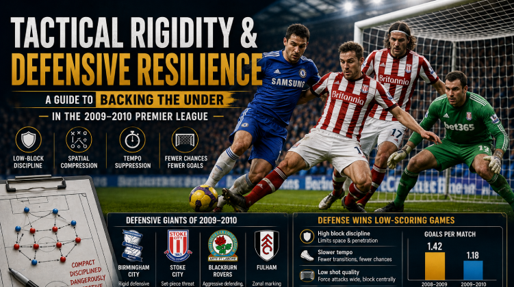 Resilient Defenses and Under Bets in the 2009–2010 Premier League