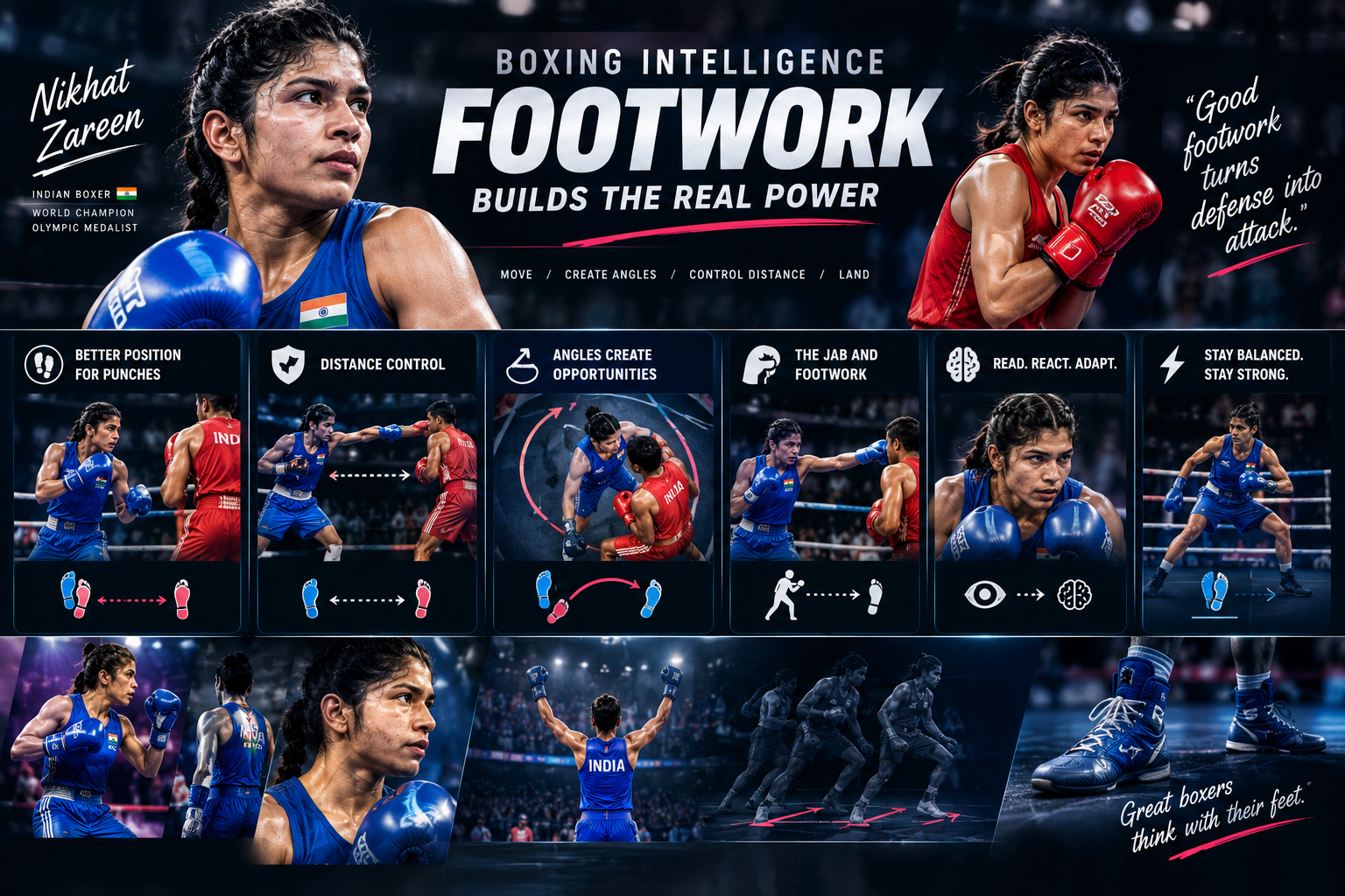 Nikhat Zareen’s Boxing Intelligence: Why Footwork Matters as Much as Punching Power